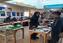 درس علوم در مرکز فرهنگی هنری گرمسار رنگ و بوی هنر گرفت